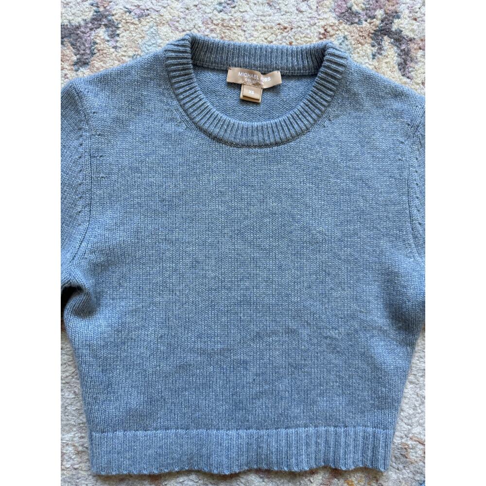 Michael Kors Collection Cashmere Crop Top Sweater - Picture 2 of 5